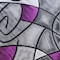 Flash Furniture Purple 5' x 5' Round Abstract Design Area Rug ACD-RGTRZ860-55-PU-GG - alternate 3